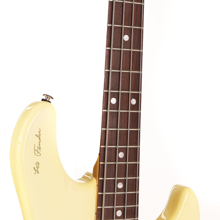 1991 G&L L-2000 Commemorative Leo Fender Signature Bass White