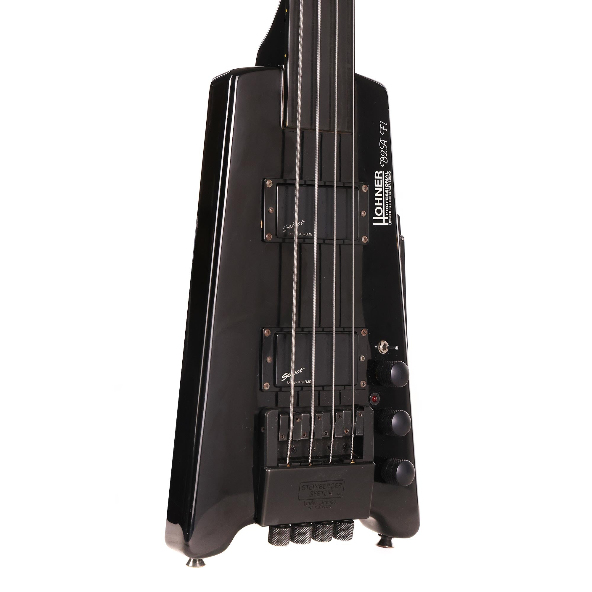 Hohner B2AFL Fretless Bass Black | The Music Zoo