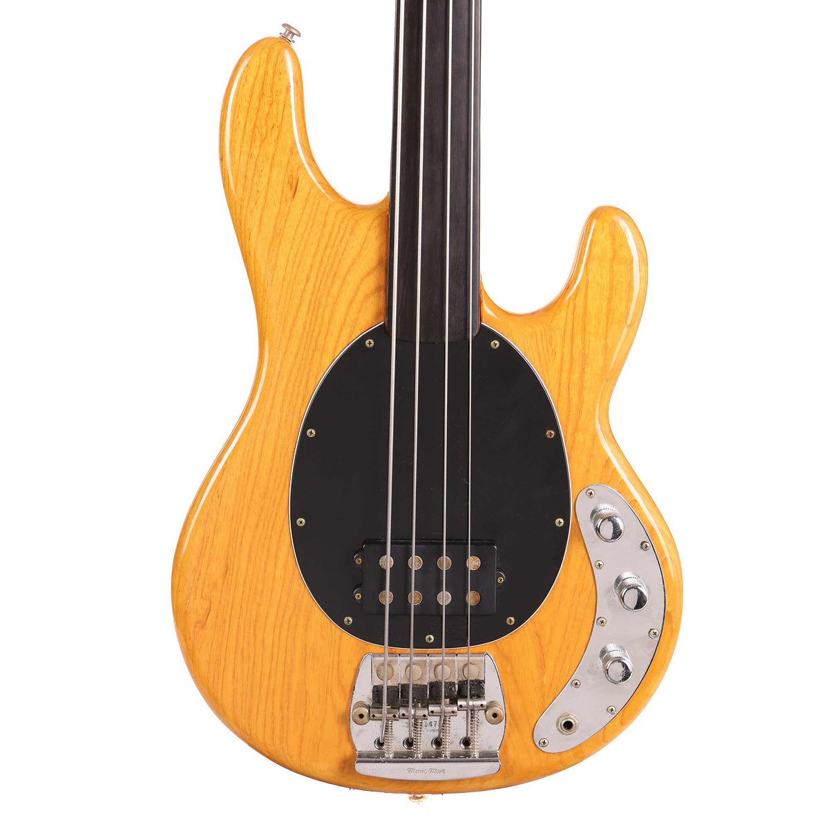 1980 Music Man StingRay Fretless Bass Natural — 2