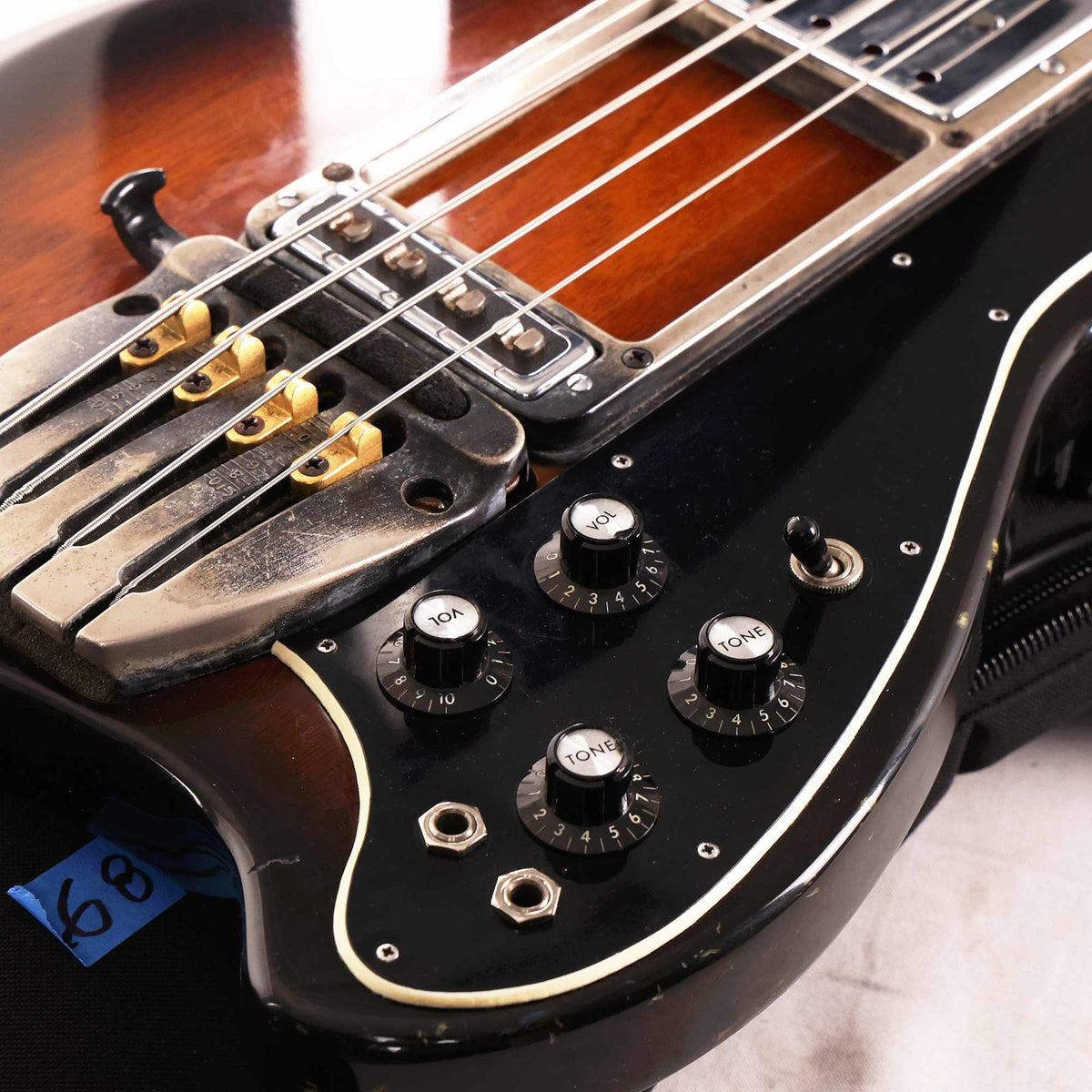 1970s Ovation Magnum I Bass Sunburst — 13