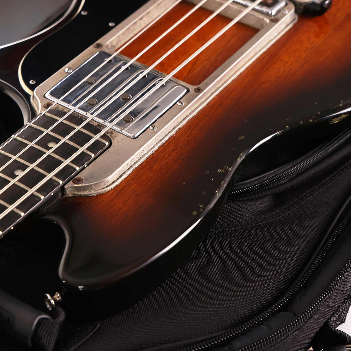 1970s Ovation Magnum I Bass Sunburst — 8
