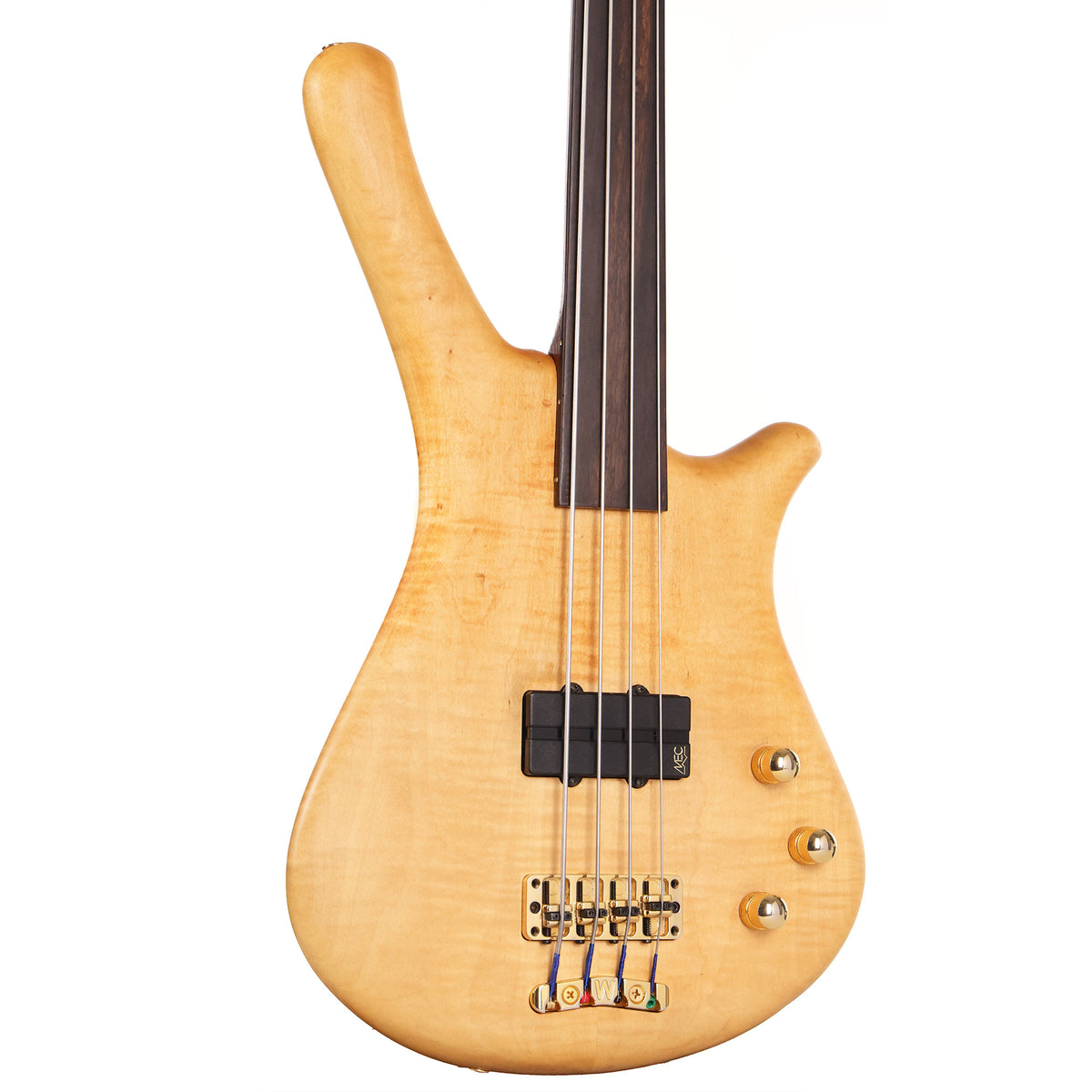 1996 Warwick Masterman Fretless Bass Natural — 1