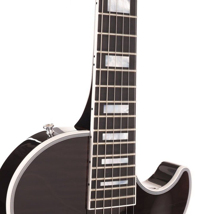 Gibson Custom Shop Les Paul Axcess Custom Made 2 Measure Trans Black Torrified Maple Top