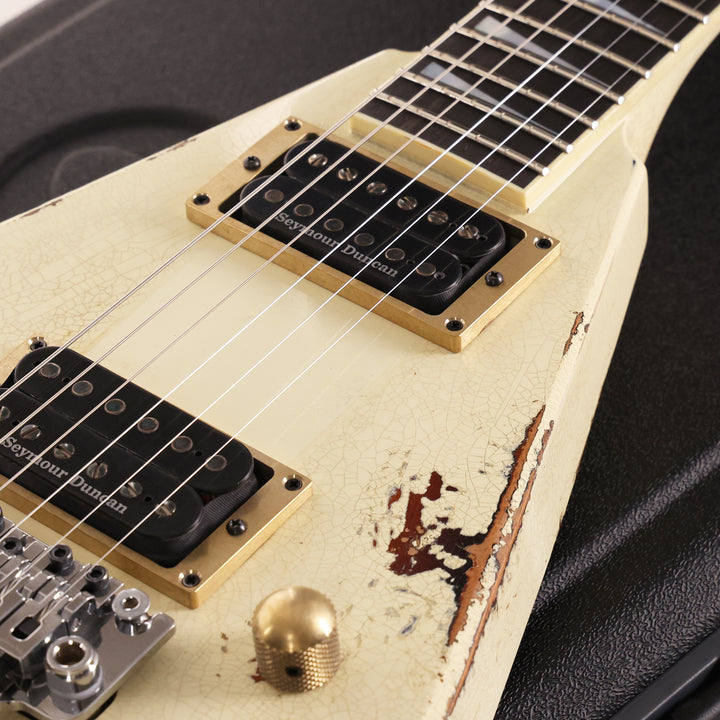Jackson Custom Shop Rhoads Nitro Aged Vanilla Shake over 2-Tone Sunburst Tour Relic