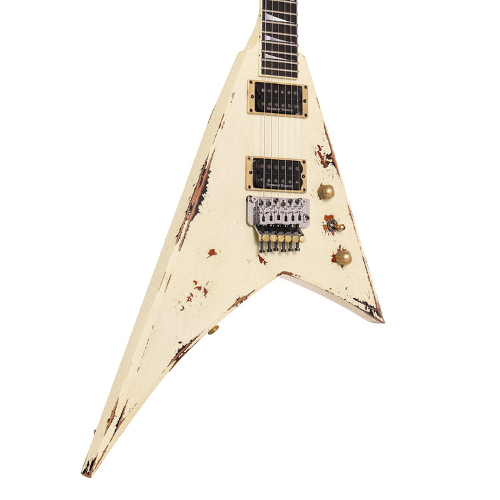 Jackson Custom Shop Rhoads Nitro Aged Vanilla Shake over 2-Tone Sunburst Tour Relic
