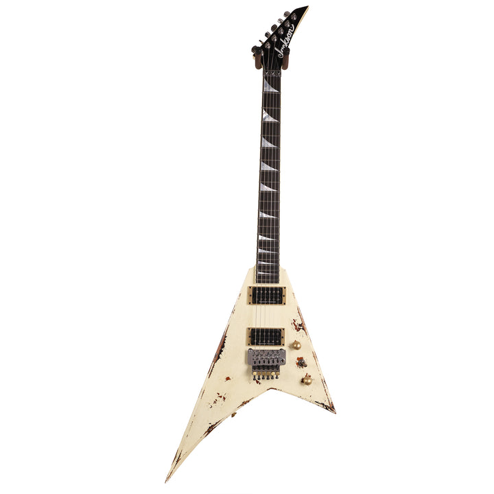 Jackson Custom Shop Rhoads Nitro Aged Vanilla Shake over 2-Tone Sunburst Tour Relic