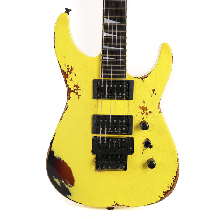 Jackson Custom Shop Special Edition Soloist Taxi Cab Yellow over 3-Tone Sunburst