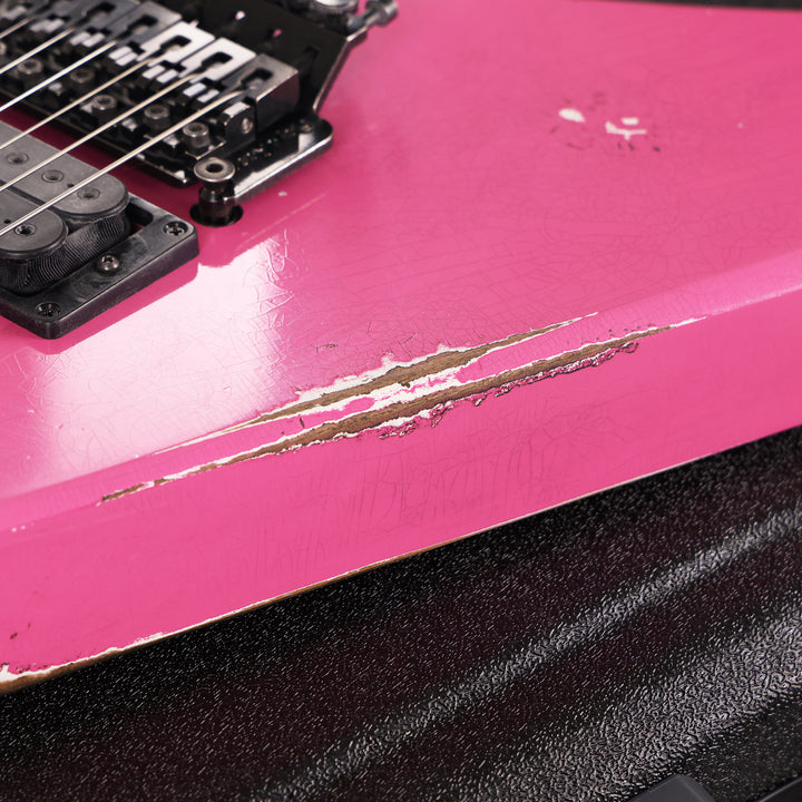 Jackson Custom Shop Special Edition Rhoads Platinum Pink Nitro Relic