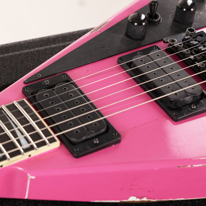 Jackson Custom Shop Special Edition Rhoads Platinum Pink Nitro Relic