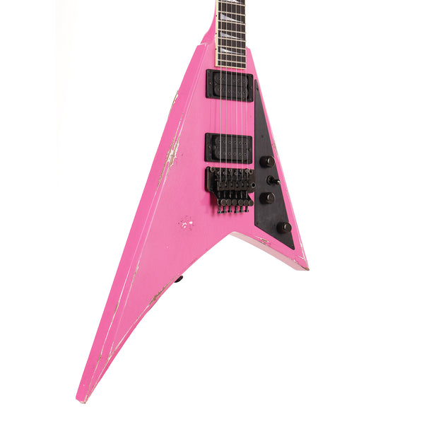 Jackson Custom Shop Special Edition Rhoads Platinum Pink Nitro Relic