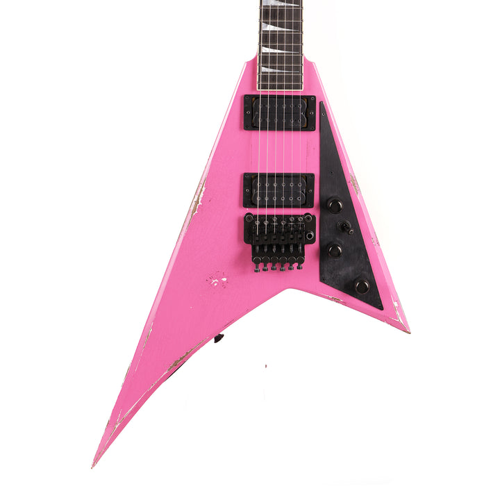 Jackson Custom Shop Special Edition Rhoads Platinum Pink Nitro Relic