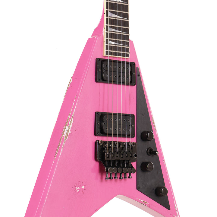 Jackson Custom Shop Special Edition Rhoads Platinum Pink Nitro Relic