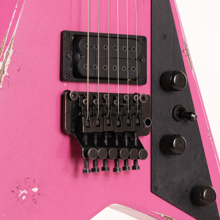 Jackson Custom Shop Special Edition Rhoads Platinum Pink Nitro Relic