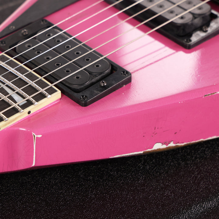 Jackson Custom Shop Special Edition Rhoads Platinum Pink Nitro Relic