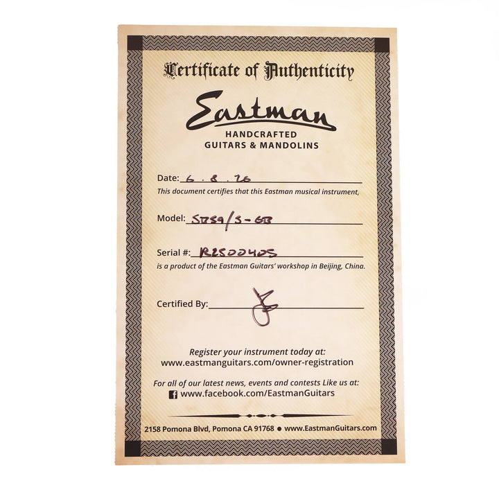 Eastman SB59 Vintage Satin Goldburst