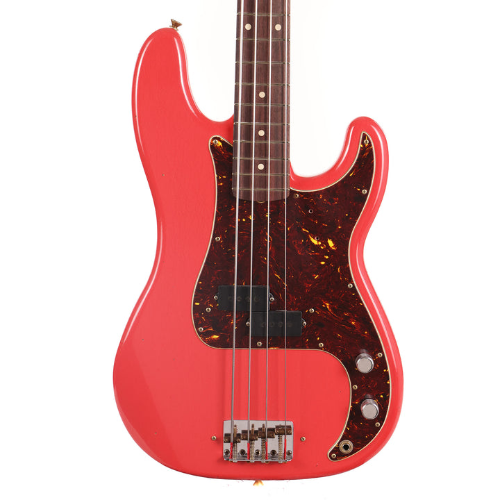 Fender Custom Shop Pino Palladino Signature Precision Bass Relic Fiesta Red over Desert Sand