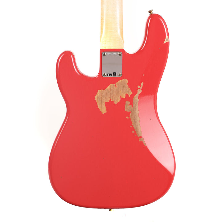 Fender Custom Shop Pino Palladino Signature Precision Bass Relic Fiesta Red over Desert Sand