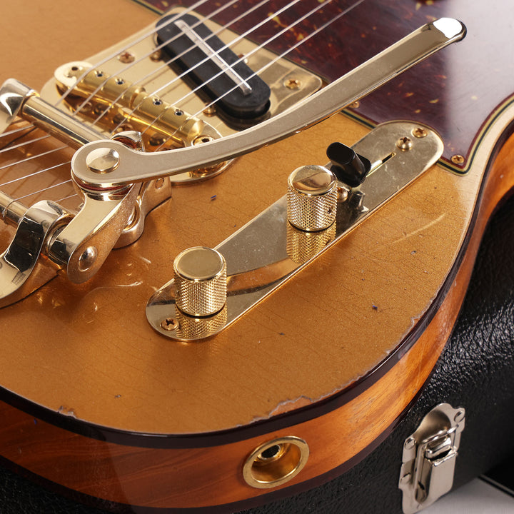 Fender Custom Shop Limited Edition Bow Tie Telecaster Custom Aged Firemist Gold