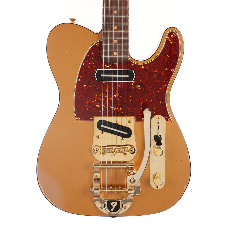 Fender Custom Shop Limited Edition Bow Tie Telecaster Custom Aged Firemist Gold