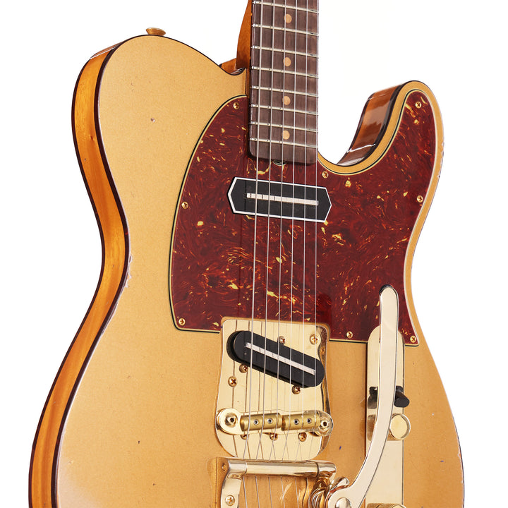 Fender Custom Shop Limited Edition Bow Tie Telecaster Custom Aged Firemist Gold