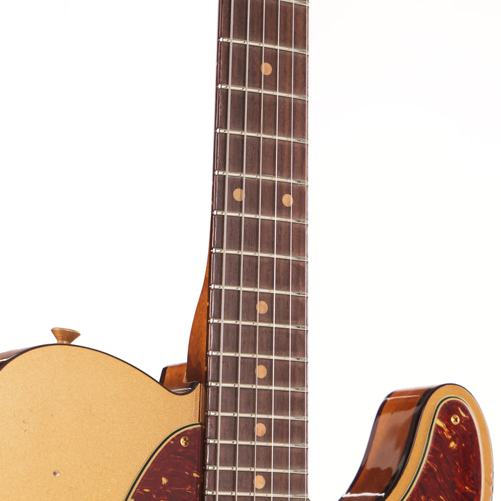Fender Custom Shop Limited Edition Bow Tie Telecaster Custom Aged Firemist Gold