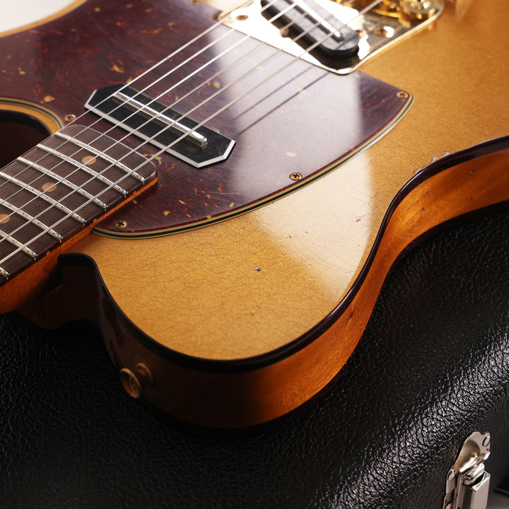 Fender Custom Shop Limited Edition Bow Tie Telecaster Custom Aged Firemist Gold