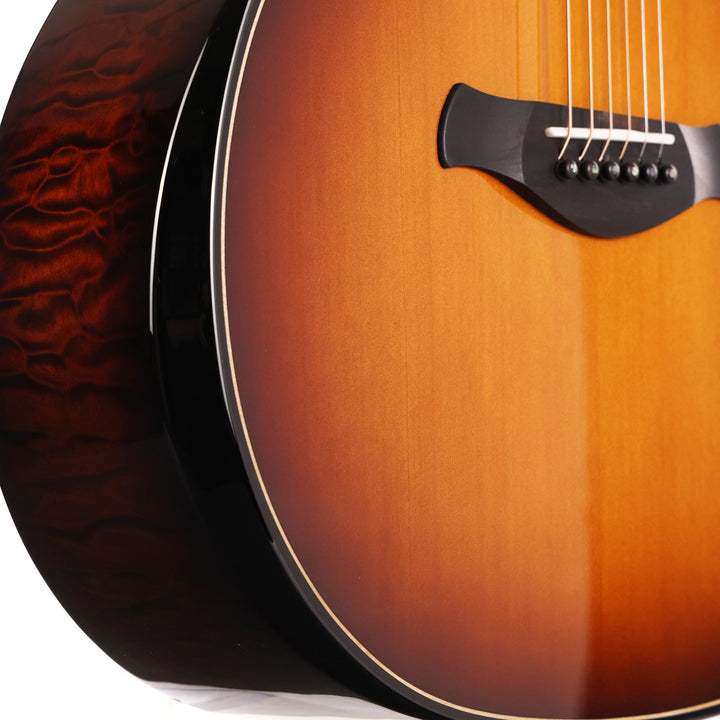 Taylor Custom Shop Builder's Edition Grand Auditorium Music Zoo-Spec Port Orford Cedar AA-Quilt Maple Brushfire Burst