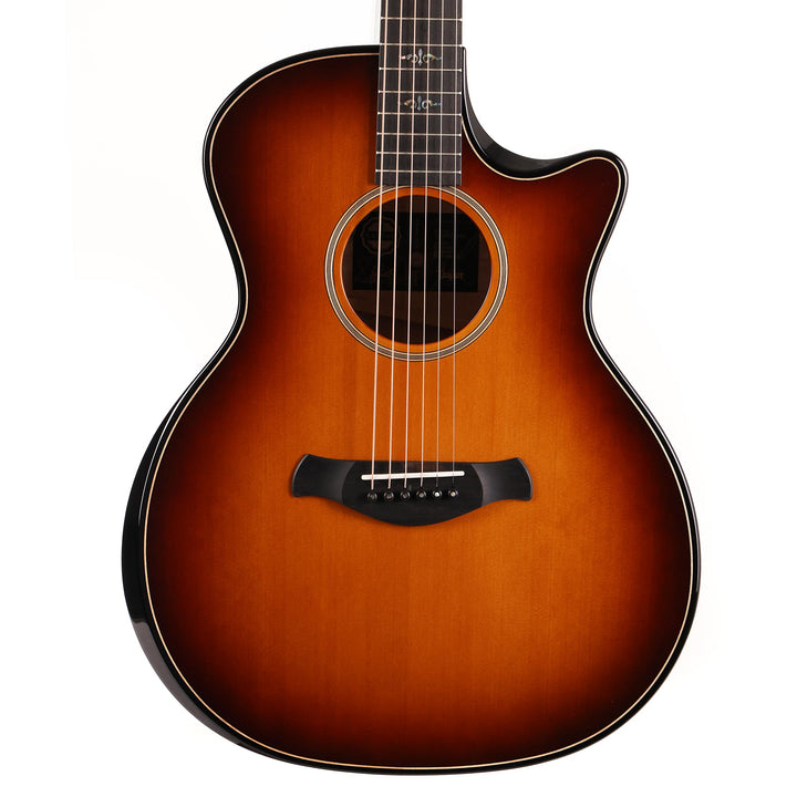 Taylor Custom Shop Builder's Edition Grand Auditorium Music Zoo-Spec Port Orford Cedar AA-Quilt Maple Brushfire Burst