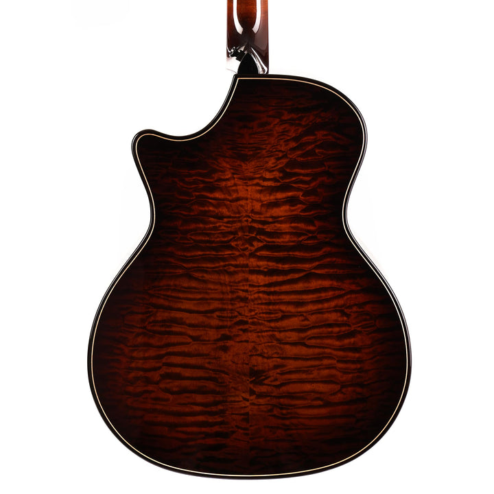 Taylor Custom Shop Builder's Edition Grand Auditorium Music Zoo-Spec Port Orford Cedar AA-Quilt Maple Brushfire Burst