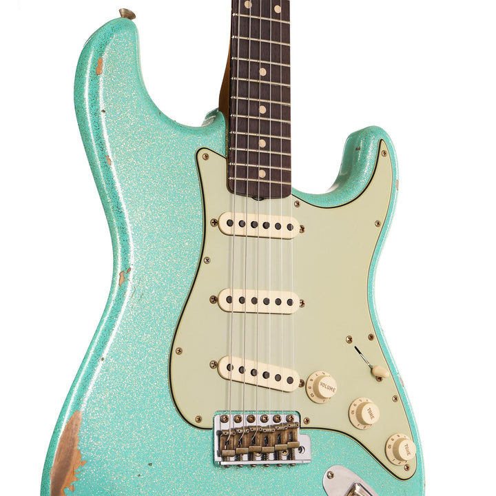 Fender Custom Shop Limited Edition 1960 Stratocaster Seafoam Green Sparkle Relic
