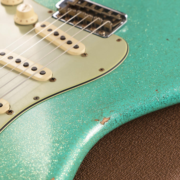 Fender Custom Shop Limited Edition 1960 Stratocaster Seafoam Green Sparkle Relic