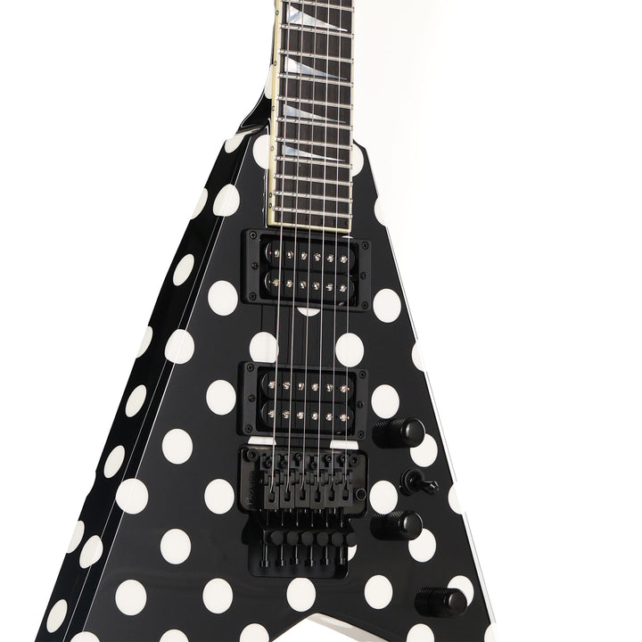 Jackson Custom Shop Rhoads RR24 Black and White Polka Dots