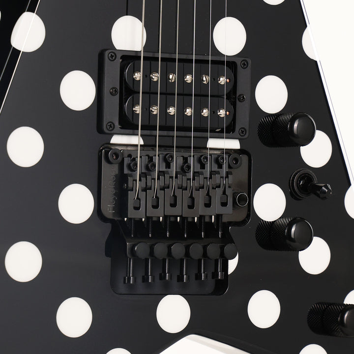 Jackson Custom Shop Rhoads RR24 Black and White Polka Dots