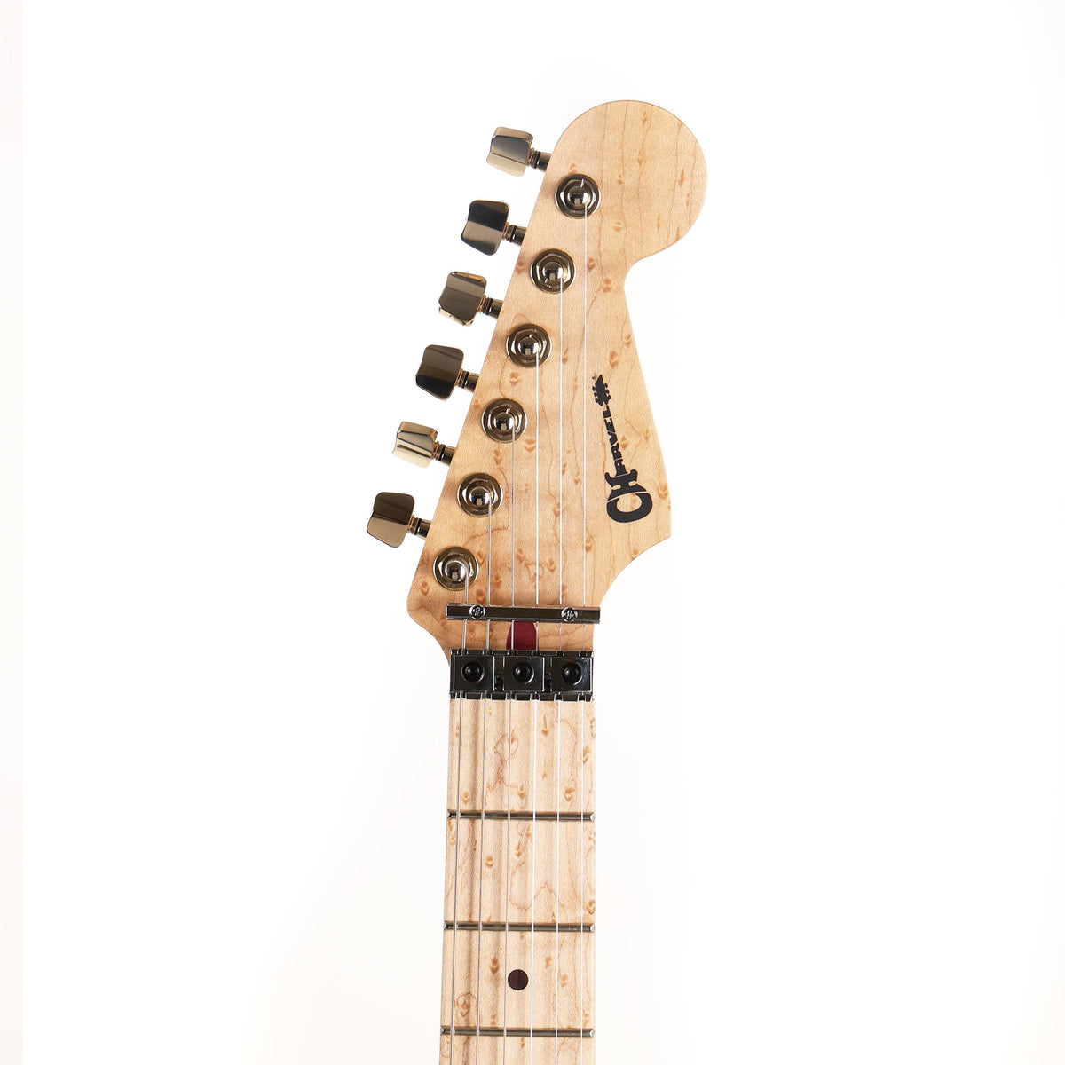 Charvel Custom Shop Graphic San Dimas Masterbuilt Black and Magenta Flames — 9