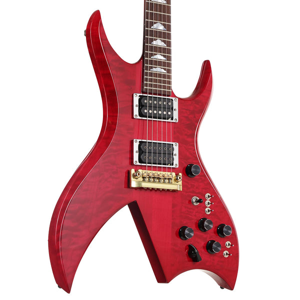 B.C. Rich USA Custom Shop Bich 6-String Quilt Top Cherry Red