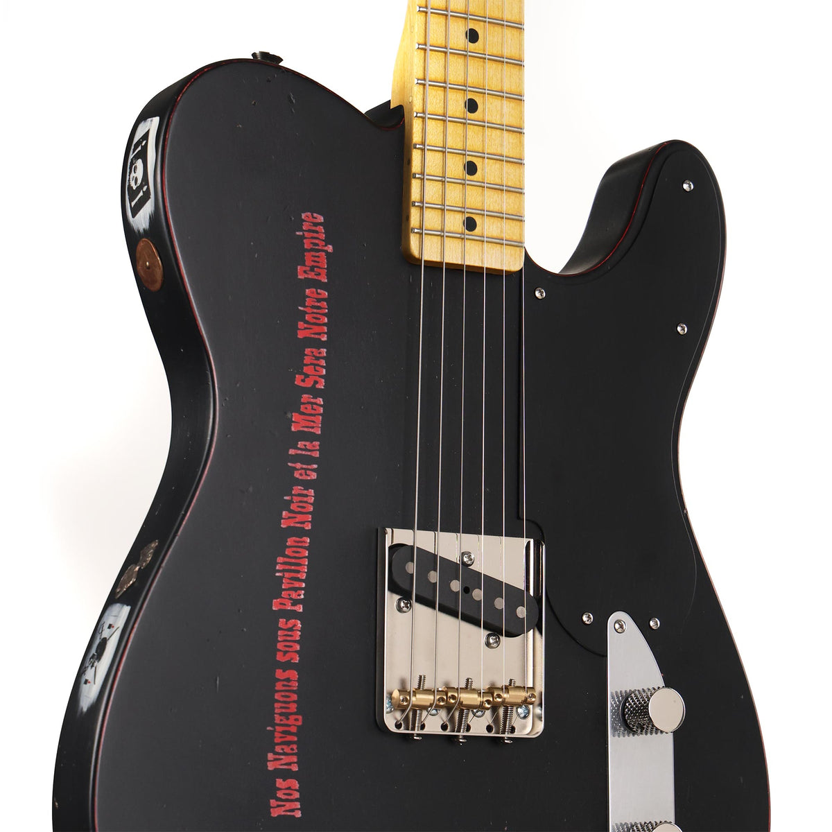 El Cabron Guitars 'Lettre De Marque' Black and Red — 5