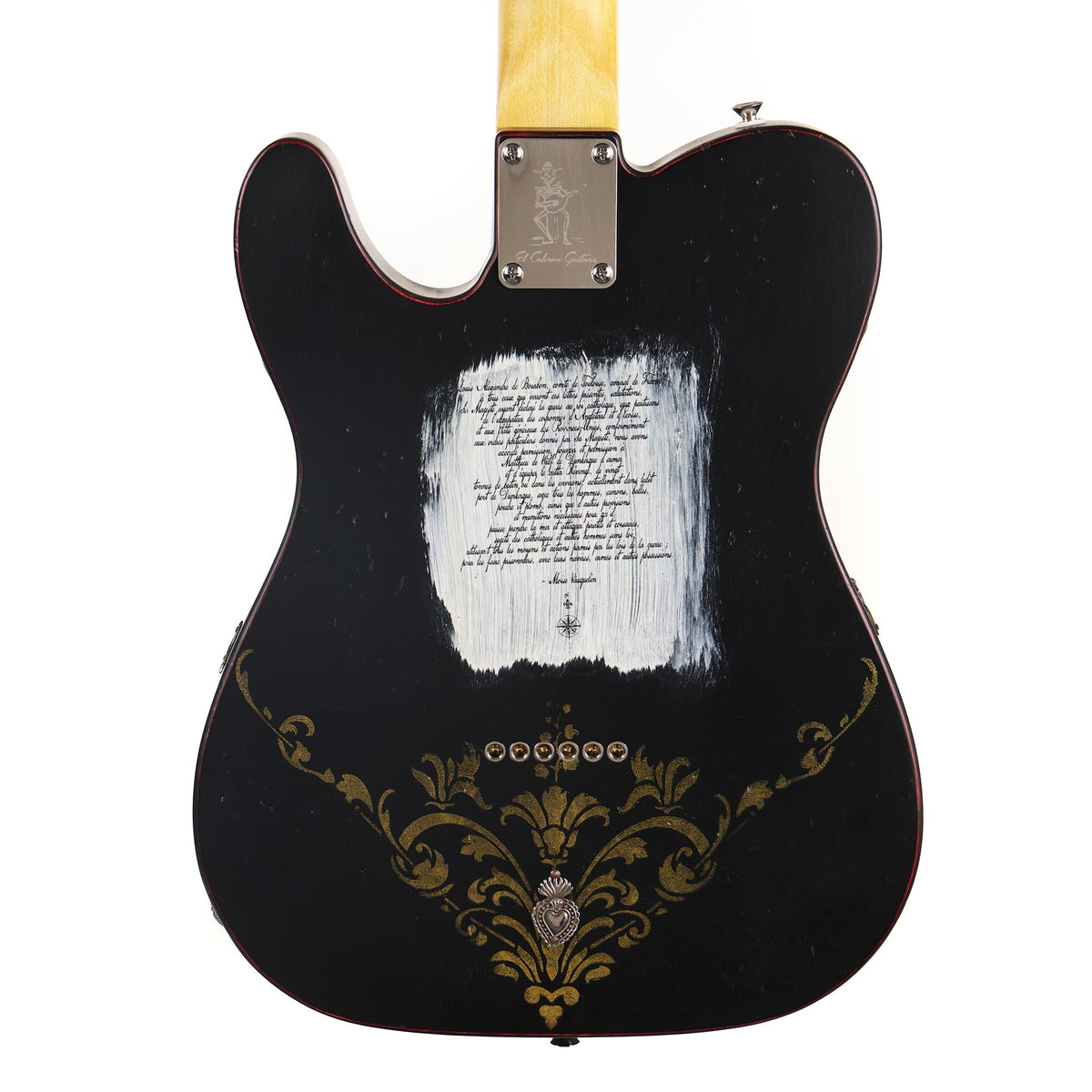 El Cabron Guitars 'Lettre De Marque' Black and Red — 6
