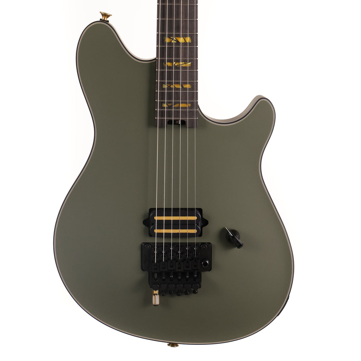 EVH Custom Shop Wolfgang 1H Satin Olive Drab Green — 2