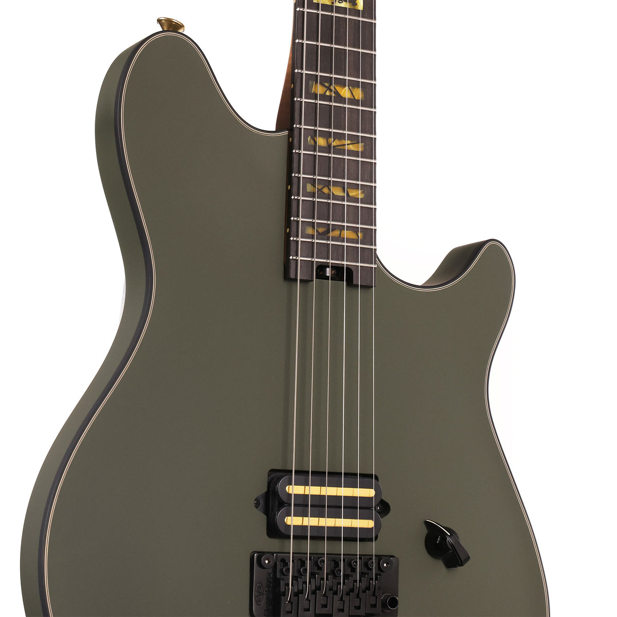 EVH Custom Shop Wolfgang 1H Satin Olive Drab Green — 5