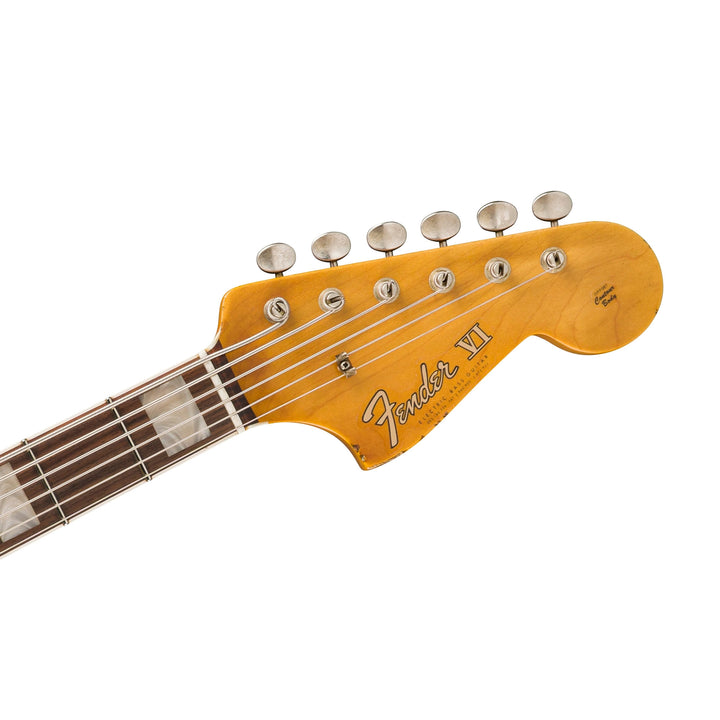 Fender Custom Shop George Harrison 1967 Bass VI Relic Bleached 3-Color Sunburst