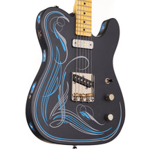 El Cabron Guitars Charcoal Frost 'Blue Pinstripe Custom'