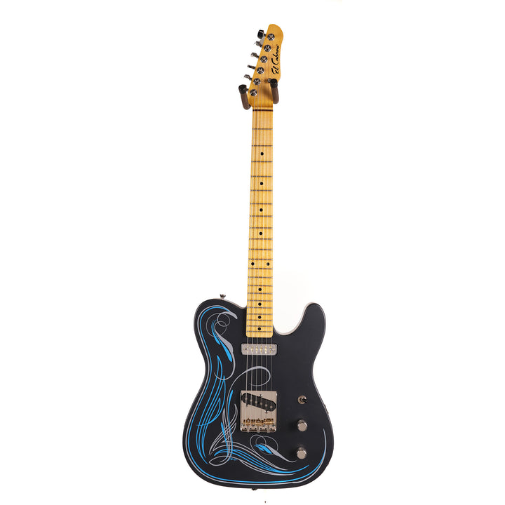 El Cabron Guitars Charcoal Frost 'Blue Pinstripe Custom'