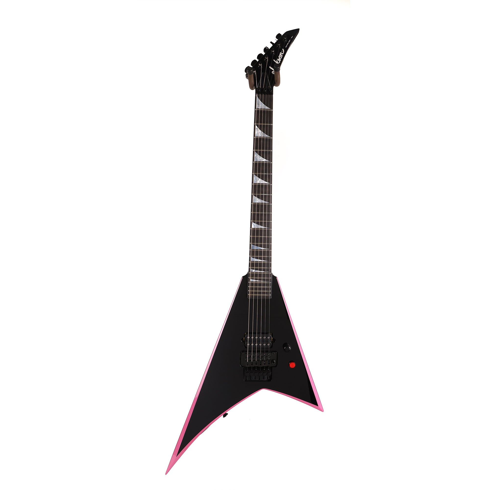 Jackson Custom Shop Rhoads RR24 Black with Bubblegum Bevels and