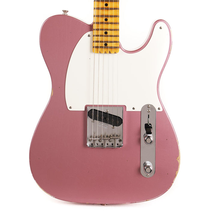 Fender Custom Shop 1956 Esquire Relic Super Faded Burgundy Mist Metallic