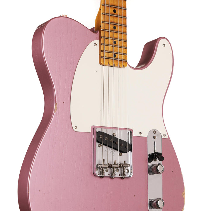 Fender Custom Shop 1956 Esquire Relic Super Faded Burgundy Mist Metallic