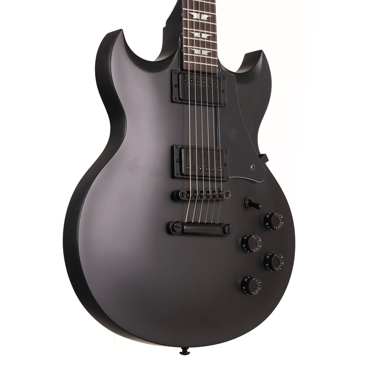 Woodrite Warlord Standard Guitar Satin Black Music Zoo Exclusive