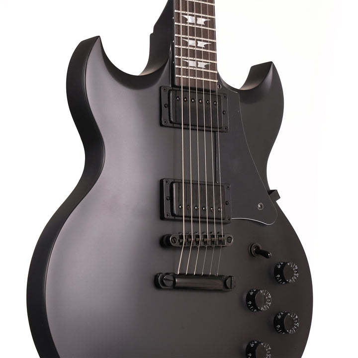 Woodrite Warlord Standard Guitar Satin Black Music Zoo Exclusive