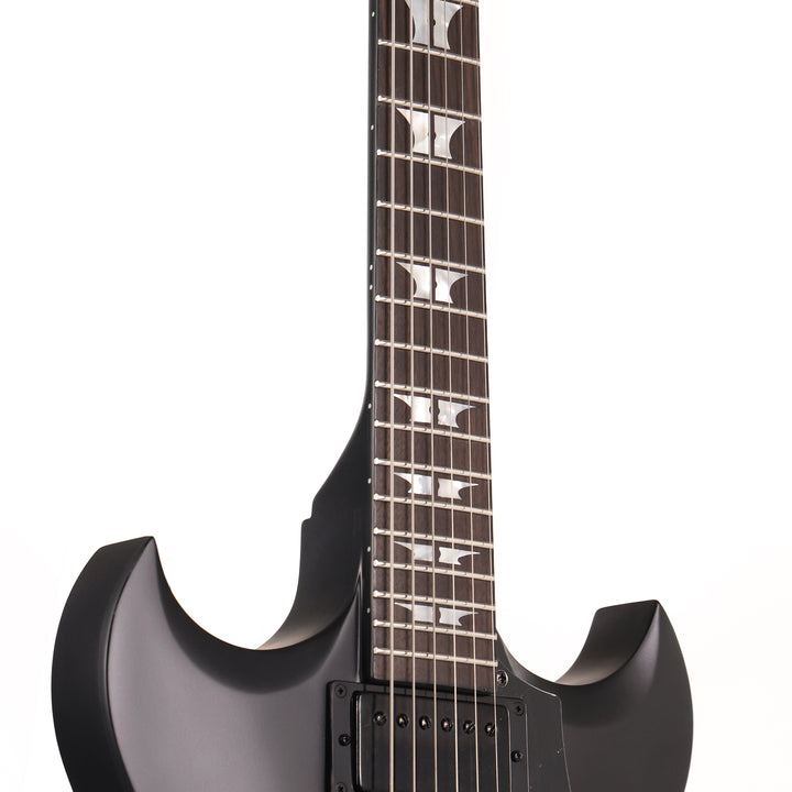 Woodrite Warlord Standard Guitar Satin Black Music Zoo Exclusive