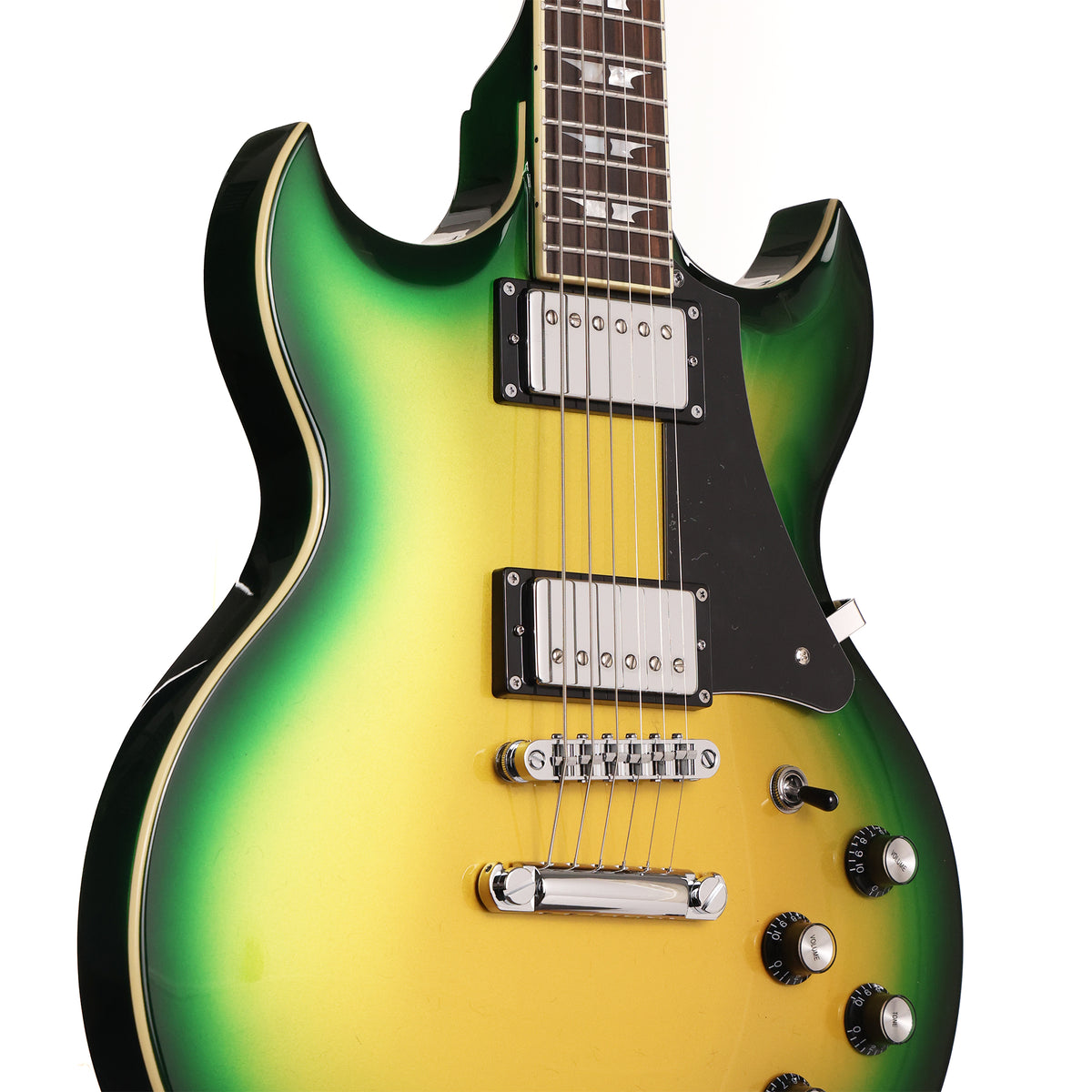Woodrite Warlord Standard Guitar Metallic Dragon Burst — 5