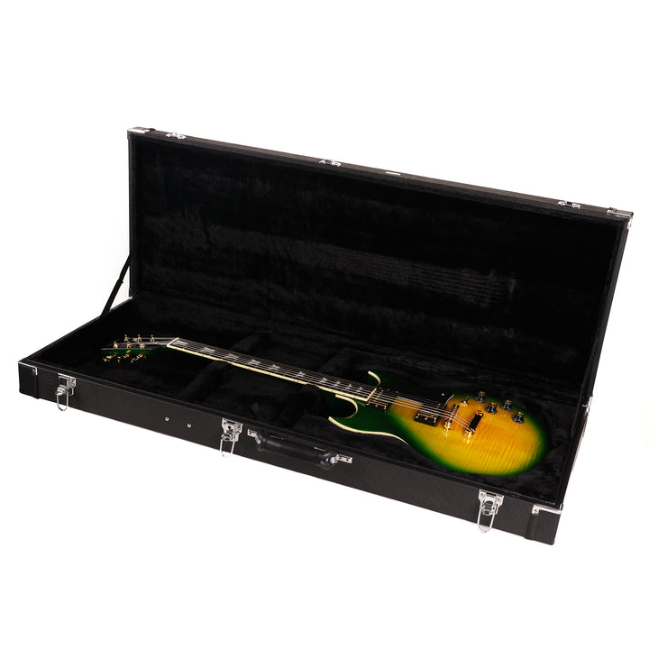 Woodrite Warlord Standard Guitar Iguana Burst Flame Top